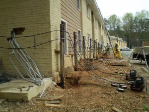 Townhomes under construction